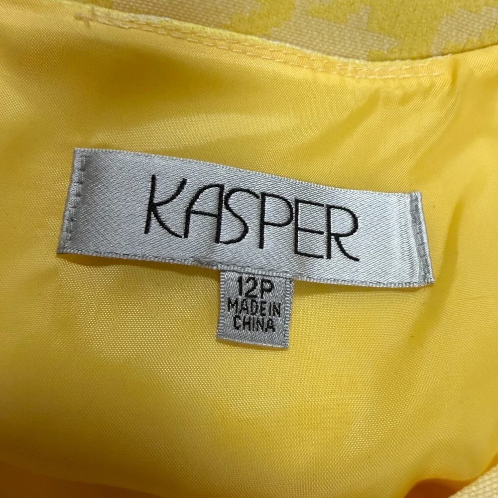 Kasper Yellow Mini Dress - Picture 5 of 7